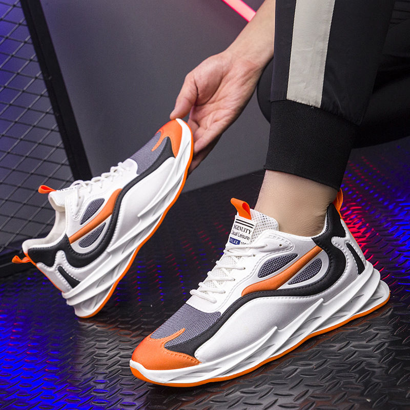 Miniaturbild: 2024 Summer Men's Cloth Shoes Breathable Thick-soled Casual Shoes Men's Korean 