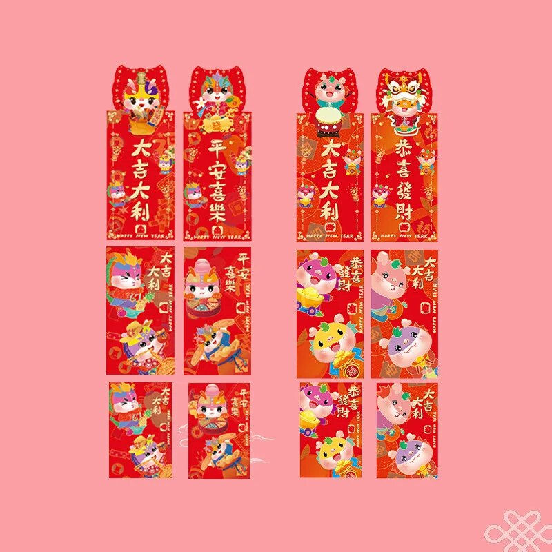 Миниатюра: 1 Set Year of The Dragon Couplet Chinese New Year Decoration Spring Festival De