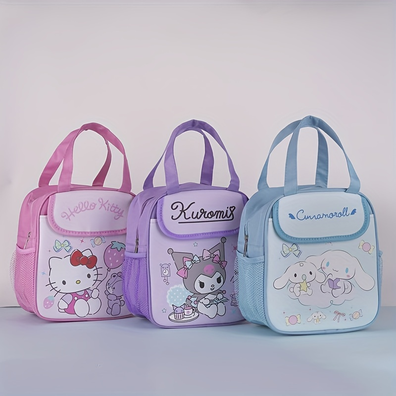 Thumbnail: 1pc Cute Sanrio Insulated Fashionable Lunch Bag - Reusable, Foldable, Zipper Cl