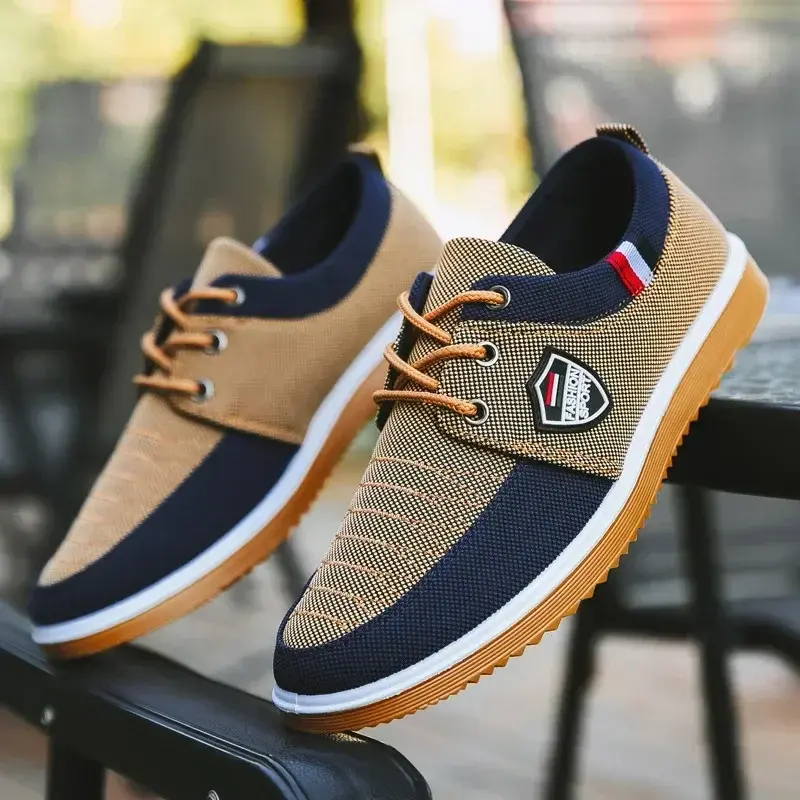 Miniatúra: Men's casual shoes Vulcanized Work loafers Mesh Lightweight Man sports shoes Ca