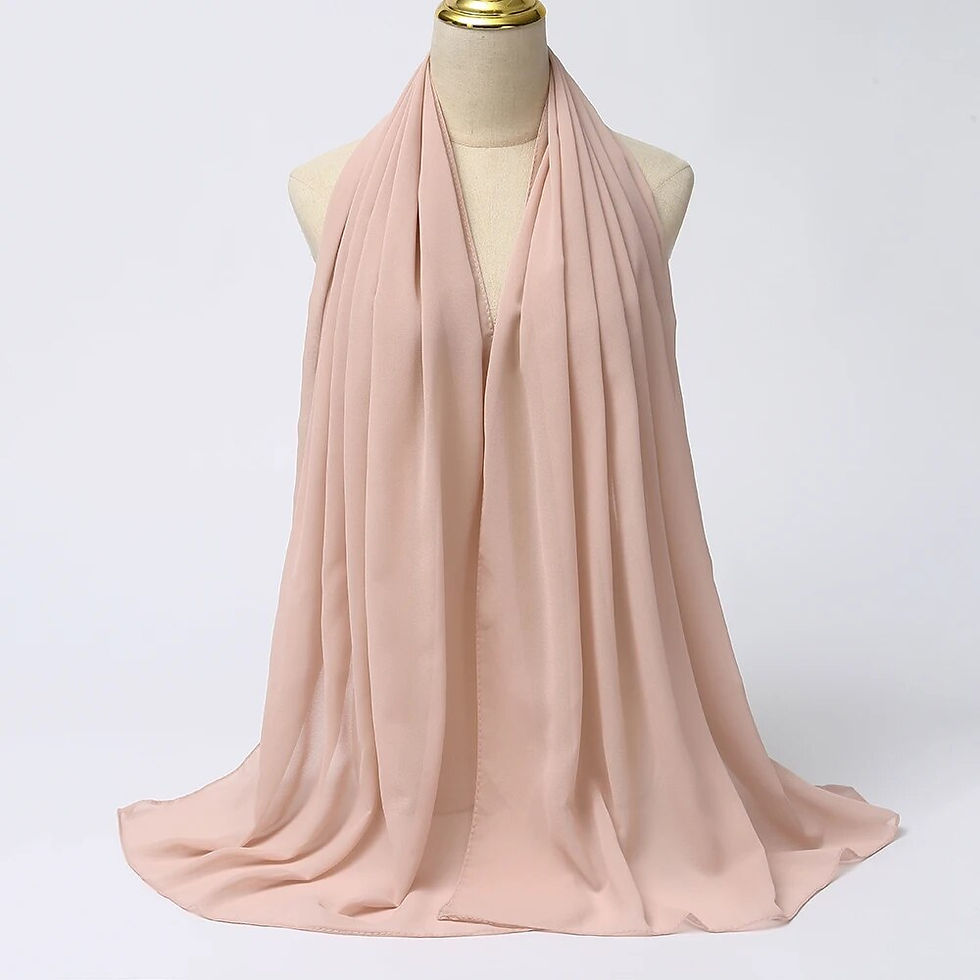 Thumbnail: Muslim Chiffon Hijab Scarf Women Long Solid Color Head Wrap For Women Hijabs Sc