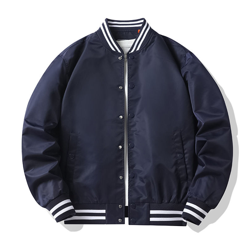 Thumbnail: Supzoom New Arrival Rib Sleeve Cotton Fashion Single Breasted Casual Pilot Ins 