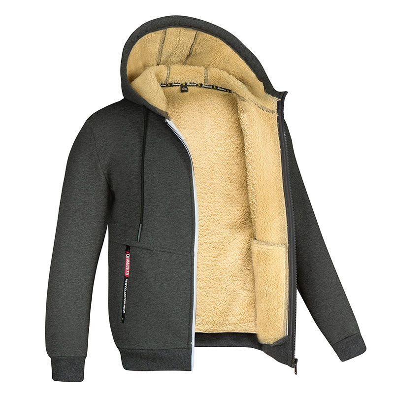 Thumbnail: Men's Jacket Winter Camouflage Fleece Thicken Hooded Jackets Male Long Sleeve C