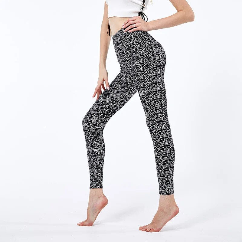 Miniatyrbild: VISNXGI Casual Leggings Women Black Elastic Leggings Women Fitness Sport Gym Hi