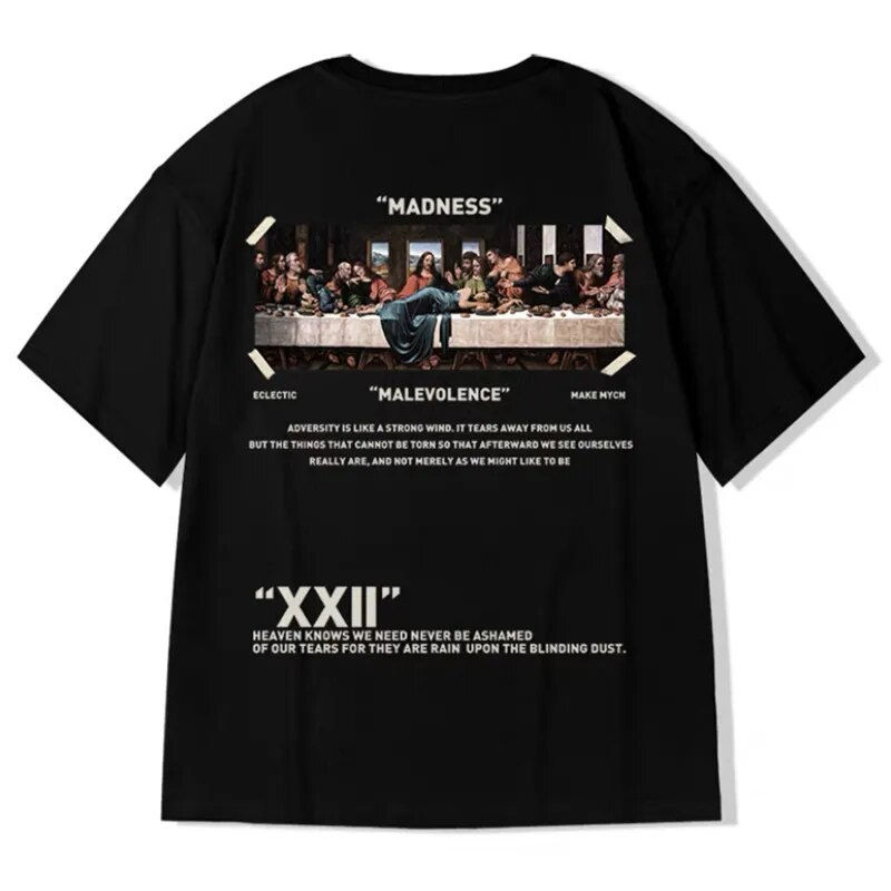 الصورة المصغرة: ZAZOMDE Harajuku Oversized T-shirt Men Summer Cool Unisex Tops Hip Hop Funny Pr