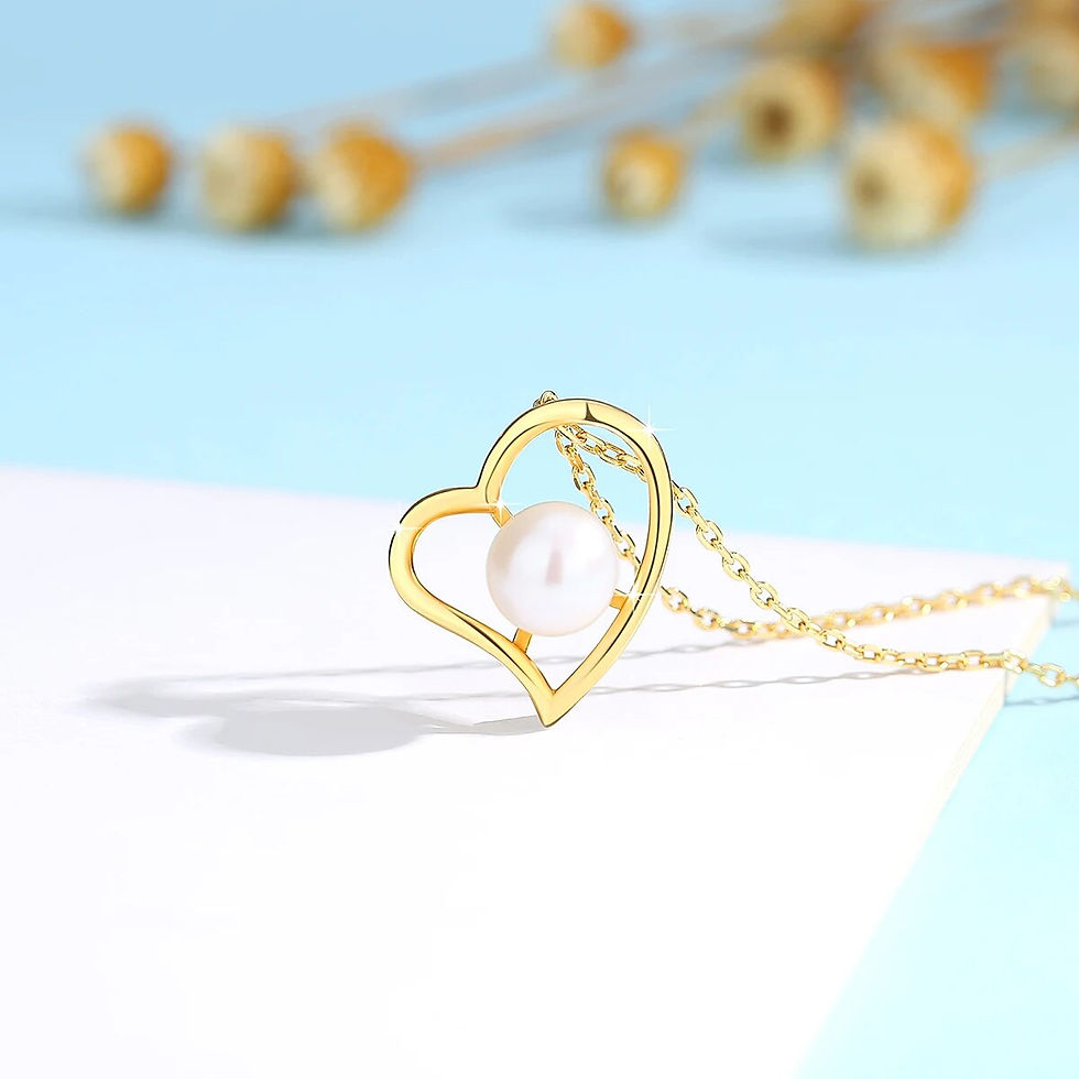 Miniaturebillede: Szjinao Freshwater Pearl Necklace 18k Real Gold 100%  Women With Certificate AU