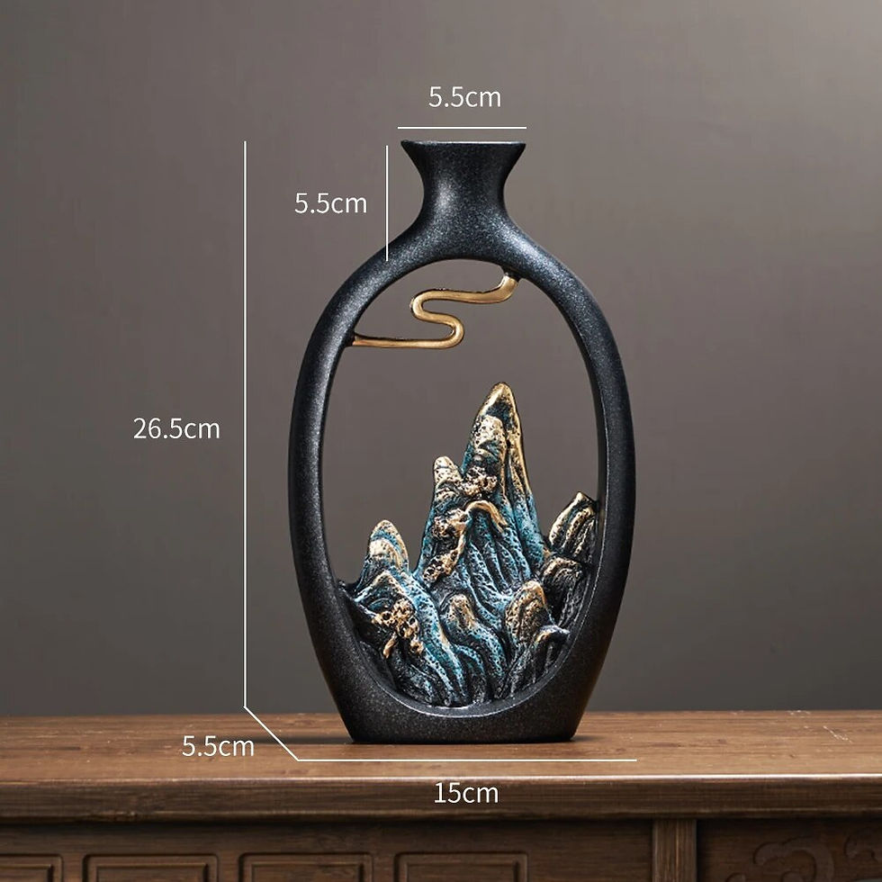 Thumbnail: Resin Vase Table Decoration & Accessories Home Decoration Luxury New Chinese St