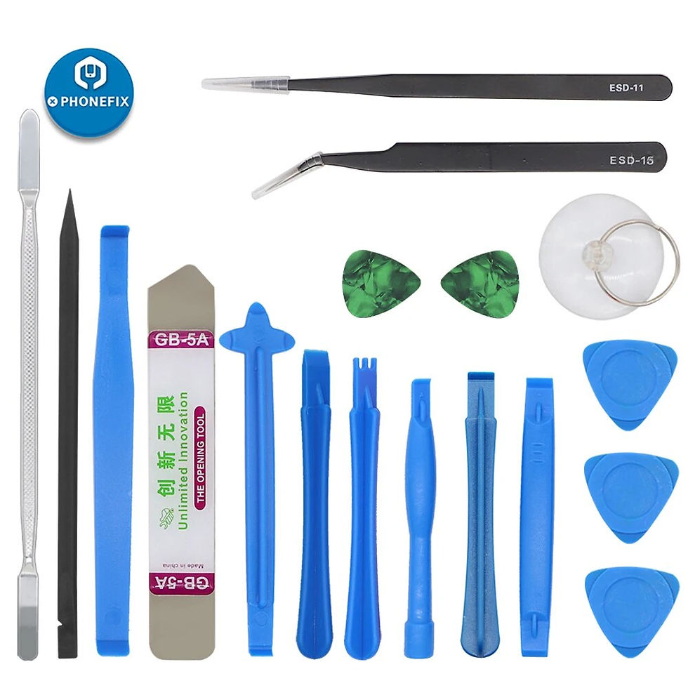 Thumbnail: 27 In 1 Mobile Phone Repair Tools Kit Screen Opening Metal Spudger Tweezers Scr