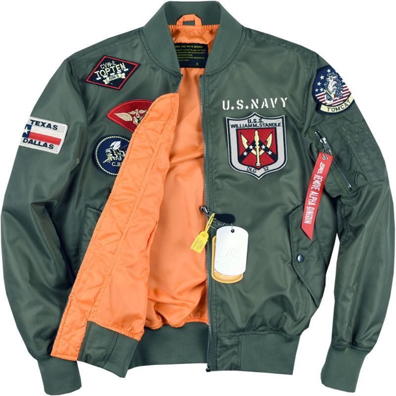 Sličica: New Alpha Martin Autumn Spring Bomber Pilot Jacket Men Military Outwear Army Ja