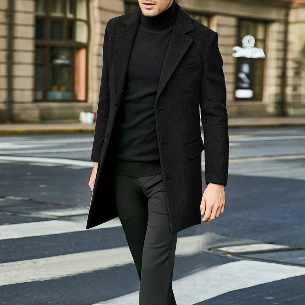 Thumbnail: Men's Long Sleeve Plus Size Winter Coat Lapel Collar Padded Leather Jacket Vint