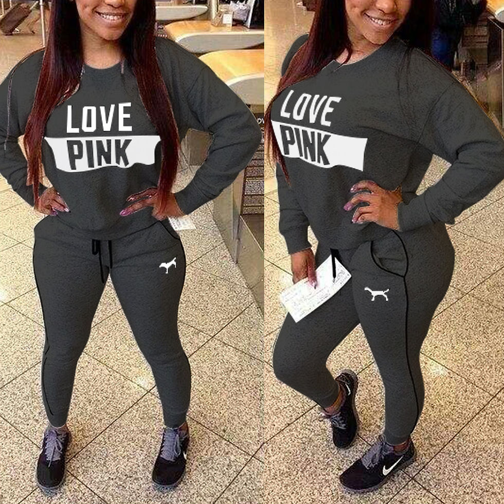 Thumbnail: Fashion Sweatshirts Women Sportswear Printed Letter Spring Fall Tracksuits Long
