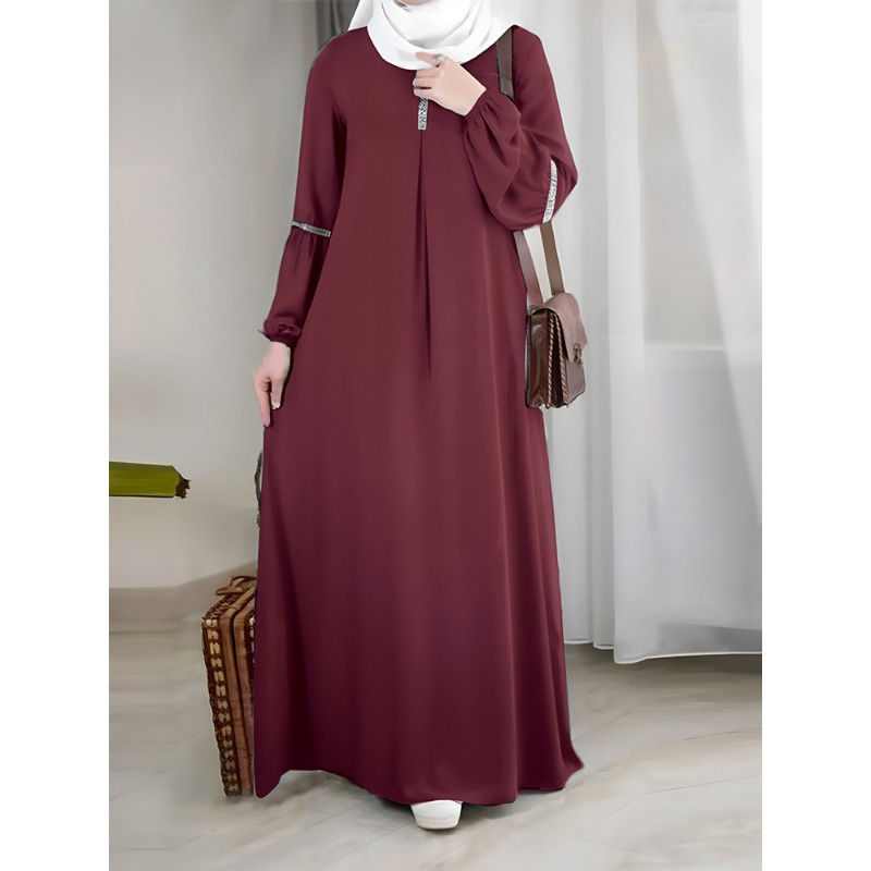 Minijatura: Fashion Saudi Arabia Dubai Abaya Women Dresses Casual Sequin Sundress Outfit Mu