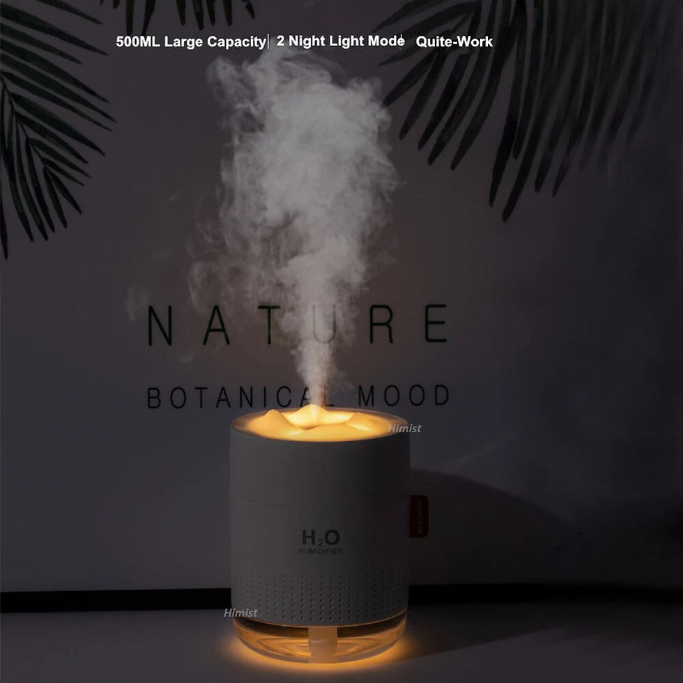 Thumbnail: Ultrasonic Air Humidifier 500ML Snow Mountain USB Aroma Essential Oil Diffuser