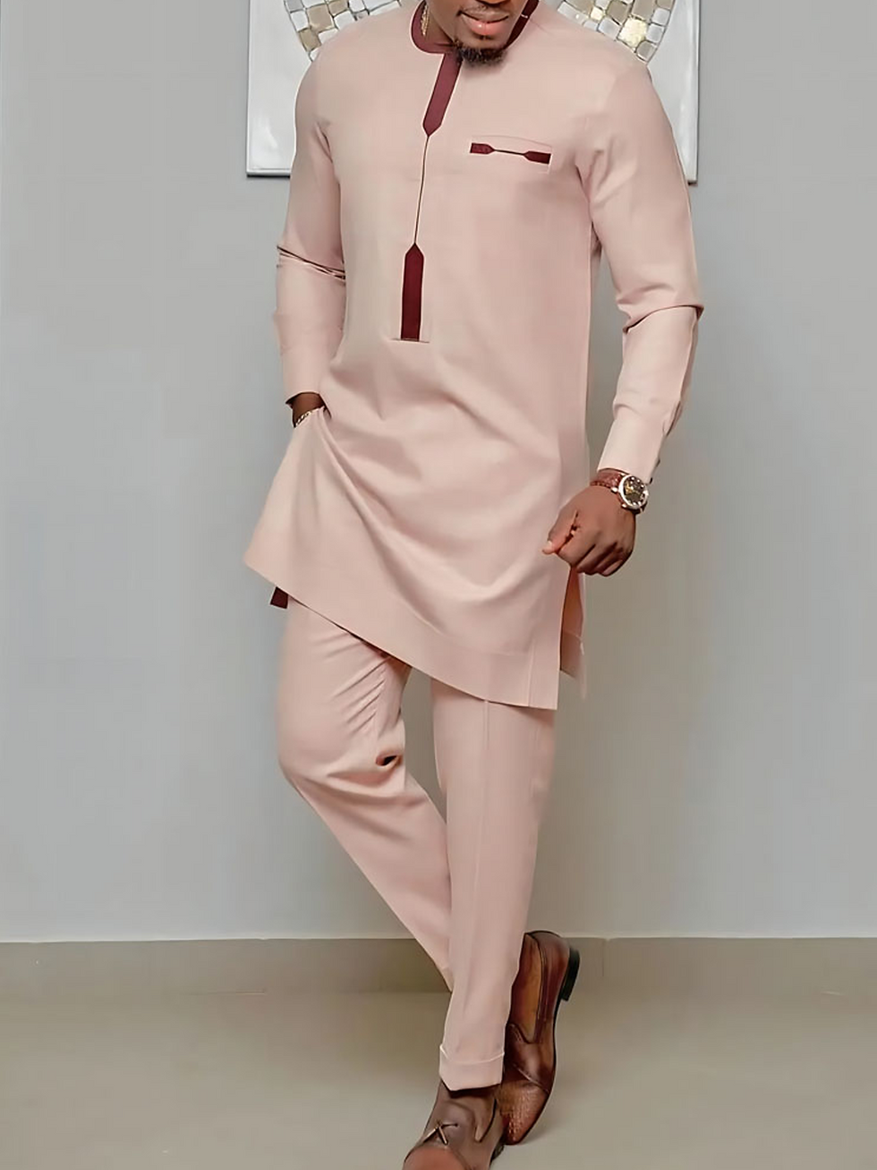 Thumbnail: 2024 Abaya New 2PC Full Pant Sets To Dress Dashiki African Traditional Outfit O