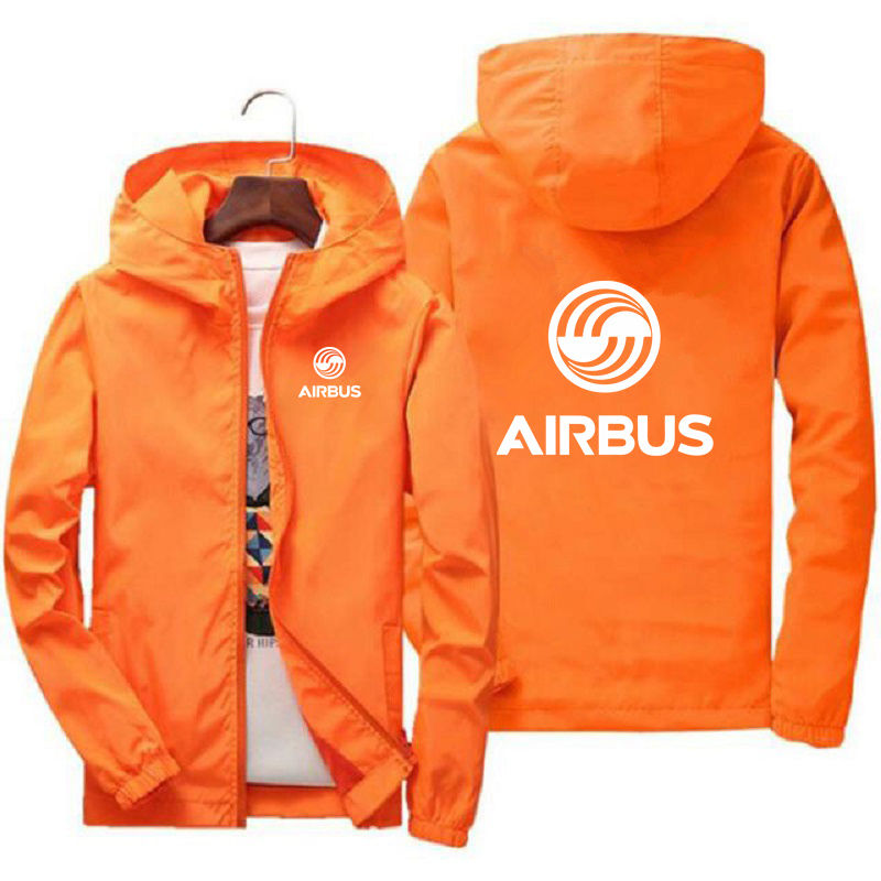 Miniaturbild: 2024 New Autumn Men's AIRBUS AVIATION Flight Windbreaker Jacket Hooded Coat Thi