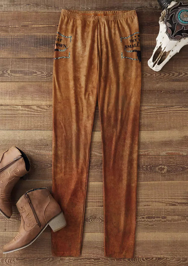 Thumbnail: Try That In A Small Town Printed Leggings