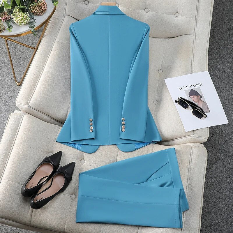 Thumbnail: ZJYT Korean Fashion Office Blazers for Women Spring Long Sleeve Plus Size Jacke