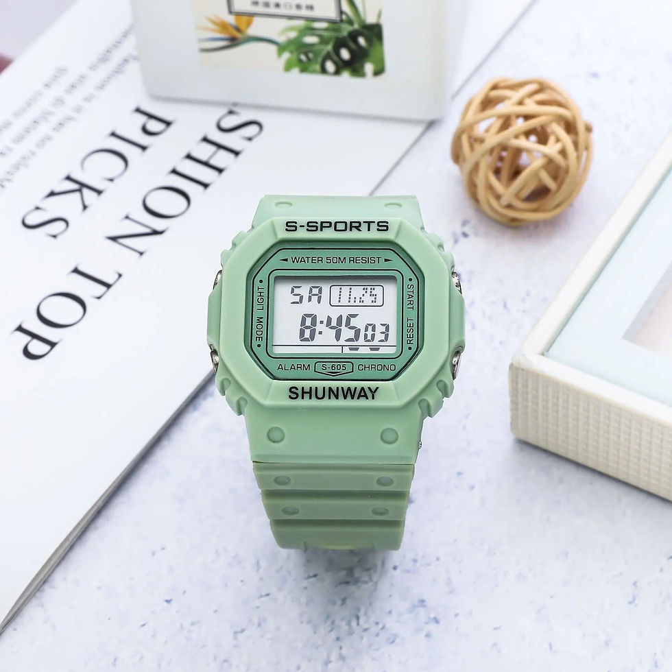 Miniatura: UTHAI C08 Boys and Girls Student Electronic Watch Macaron Color Men's and Women