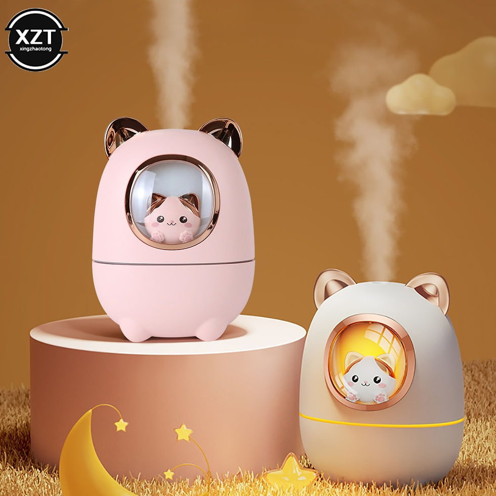 Thumbnail: Cartoon Cat Air Humidifier Cute Silent USB Recharging Diffuser Aroma Essential