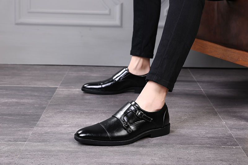 Thumbnail: Mens Office Shoes  Business Formal Men's Dress Shoes Leather Oxfords Fashion De