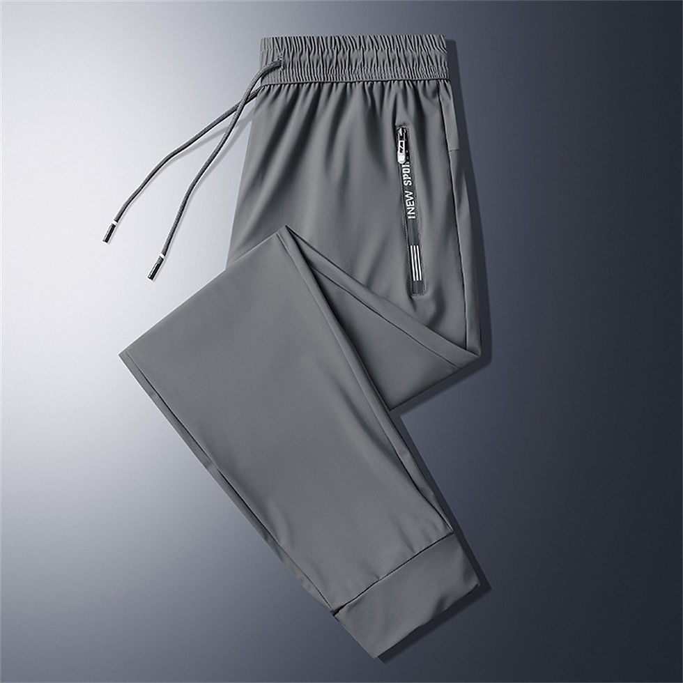 ภาพขนาดย่อ: Casual Pants Men Fitness Sportswear Tracksuit Bottoms Skinny Sweatpants Cotton