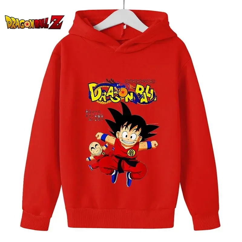 Thumbnail: Dragon Ball Z Goku Autumn Winter Boys Girls Sweatshirts Kids Anime Cartoon Hood