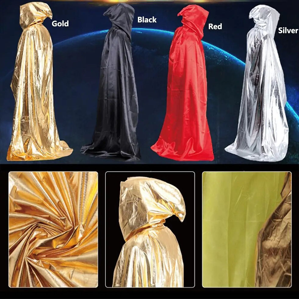 Thumbnail: High Quality Reaper Cloak Holiday Decoration Party Halloween Cloak Wizard cloak