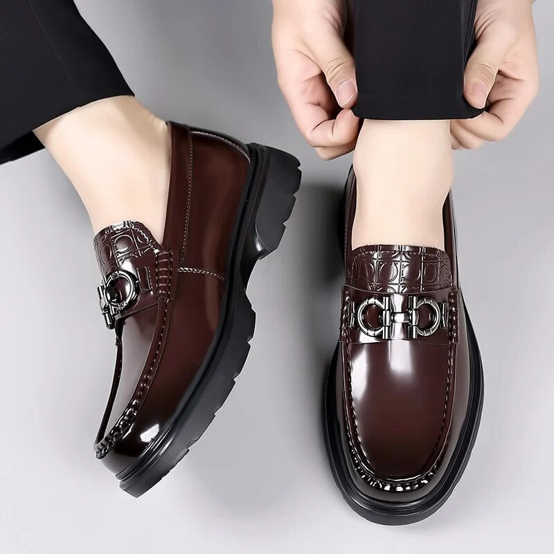Miniatura: WAERTA Men Oxford Shoes Genuine Leather Male Casual Men Shoes Comfortable Forma