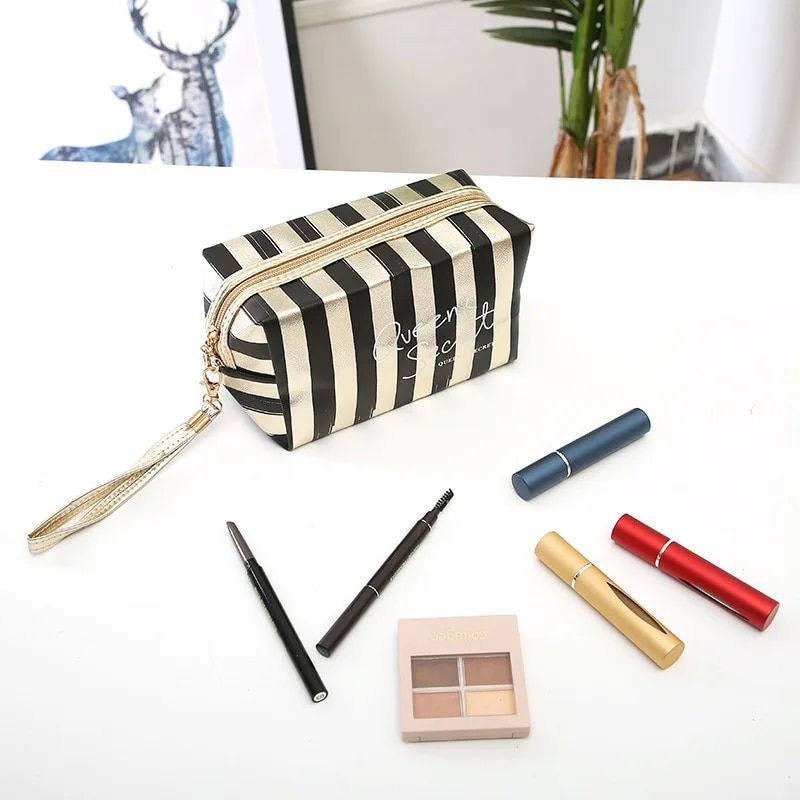 Thumbnail: Waterproof PVC Laser Cosmetic Storage Bags Women Travel Organizer Case Mujer Bo