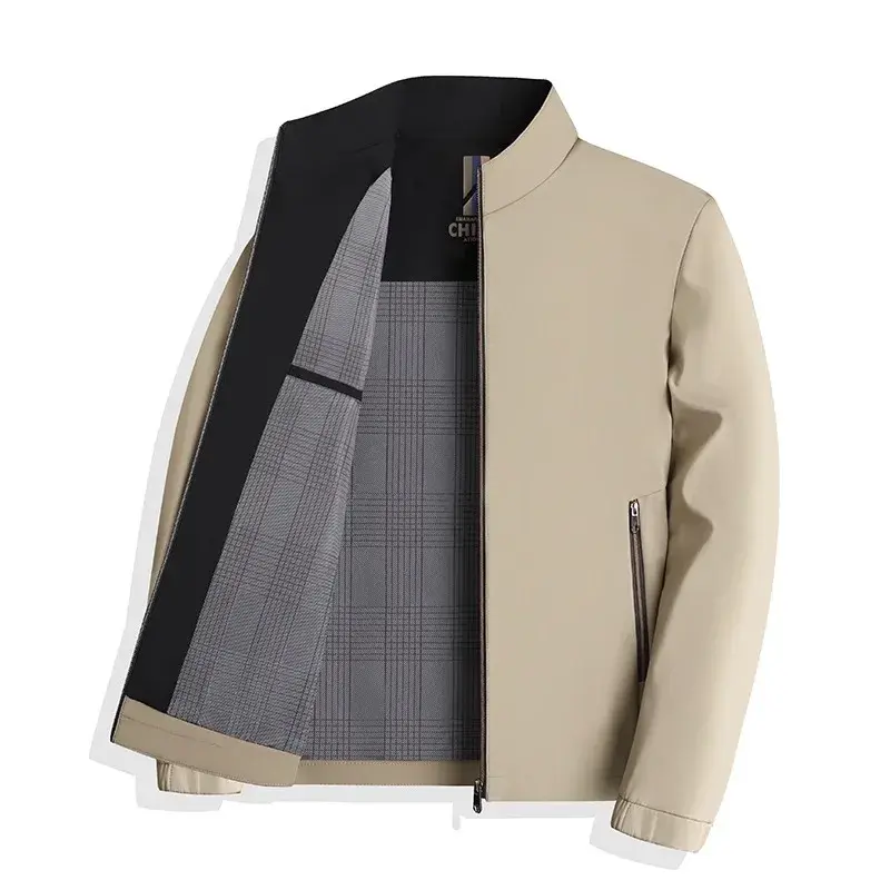 Thumbnail: 2024 Autumn Thin Jacket Men's Coat Slim Fit Middle-aged and Young Business Wind