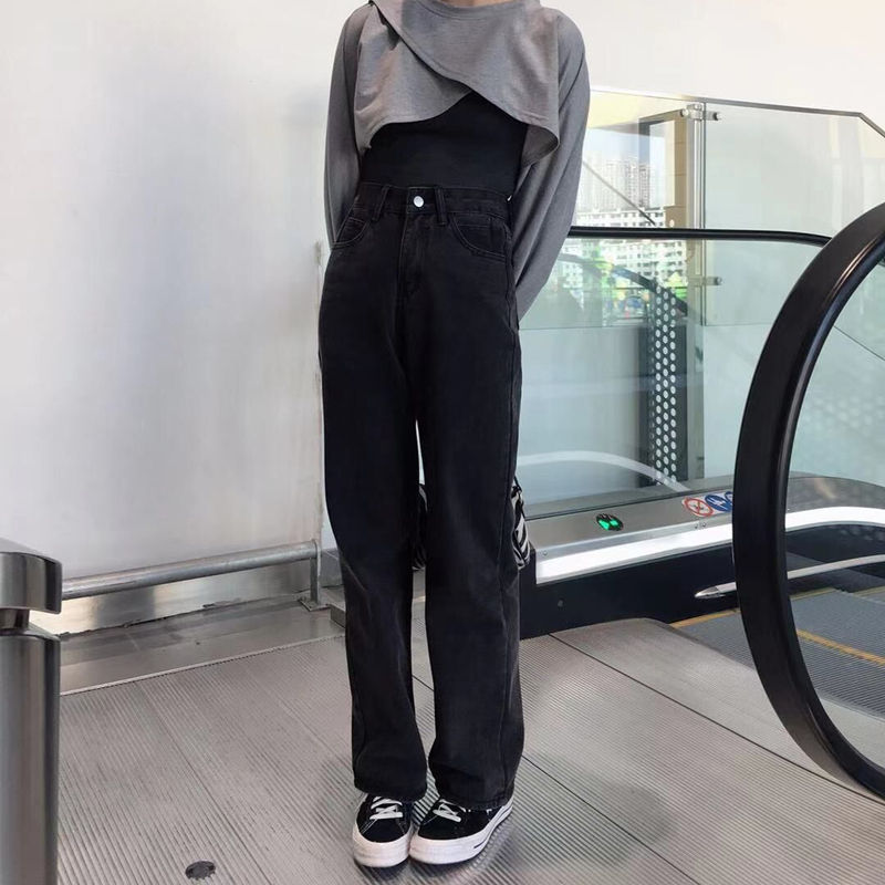Thumbnail: Love Embroidered High Waisted Jeans For Women
