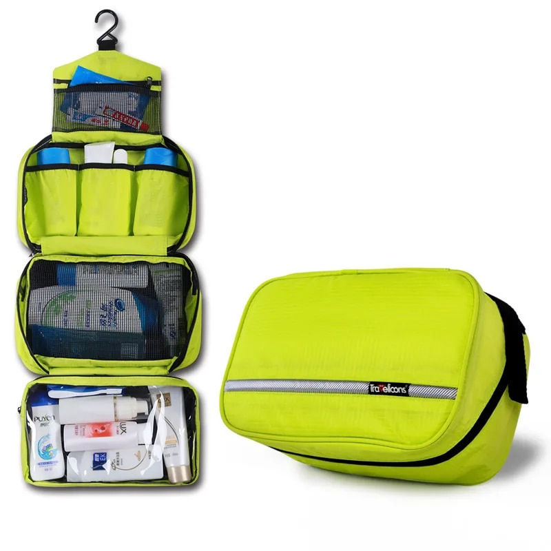 Thumbnail: Men Large Waterproof Makeup Bag Male Female Travel Beauty Cosmetic Organizer Ca