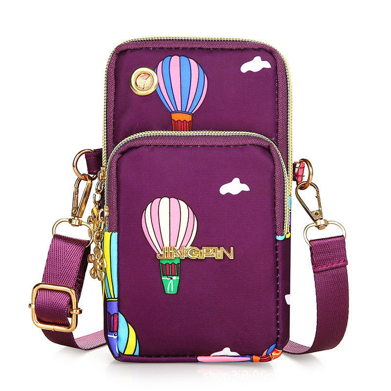 Thumbnail: New Arrival Crossbody Phone Purse Bags For Women Solid Color Waterproof Nylon S