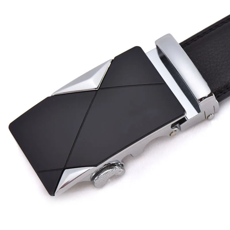 Miniature : New Famous Brand Belt New Male Designer Automatic Buckle Leather Men Belt 3.5cm