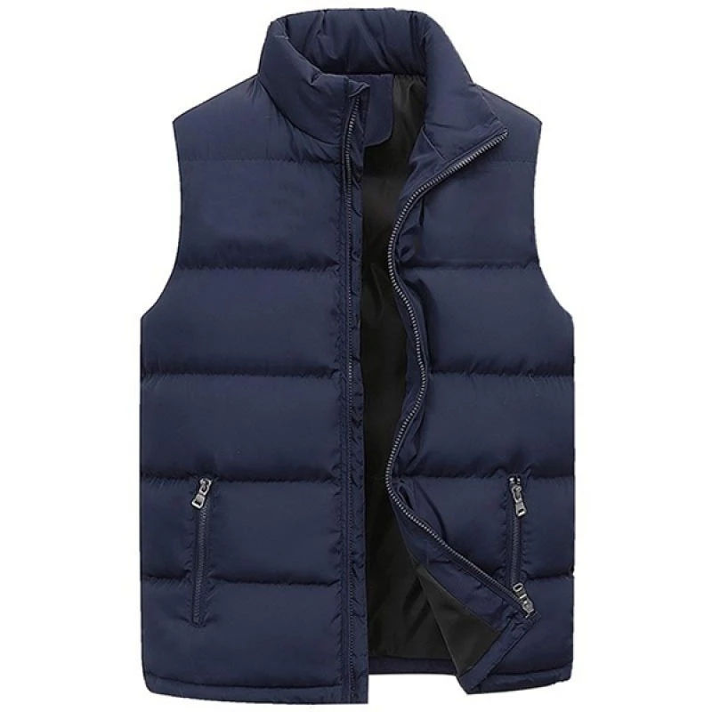 Thumbnail: Mens Vest Jacket Warm Sleeveless Jackets Winter Waterproof Zipper Coat Autumn S