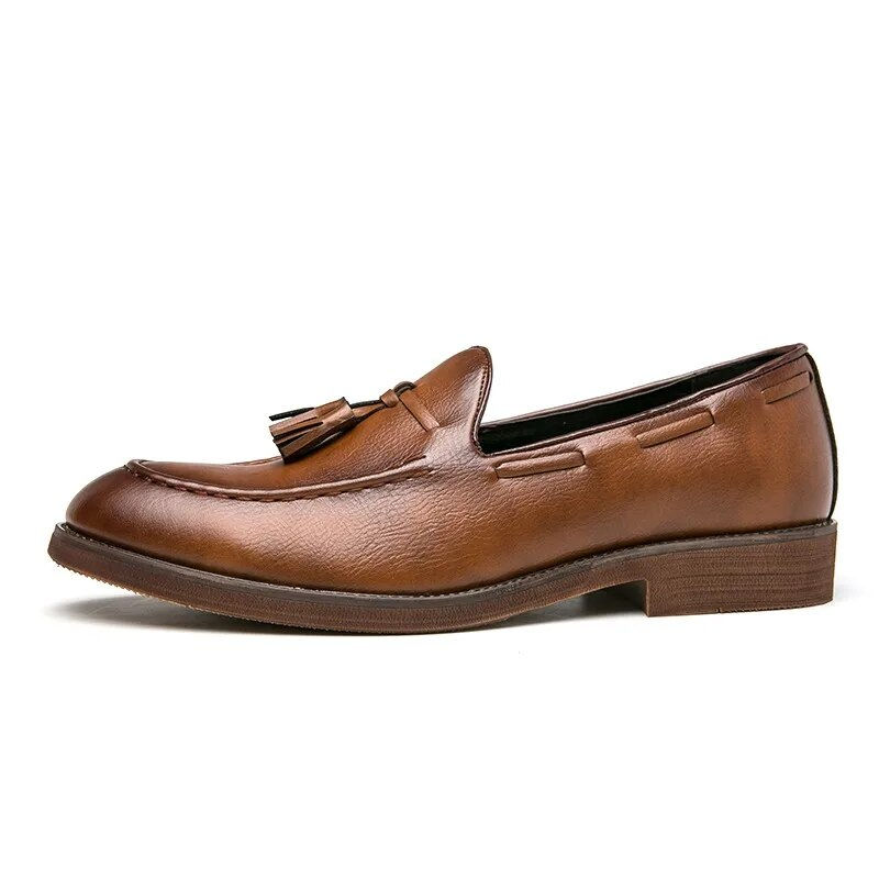 Miniatura: Fotwear Men Leather Shoes Slip On Office Mens Formal Shoes Wedding Party Men Ta