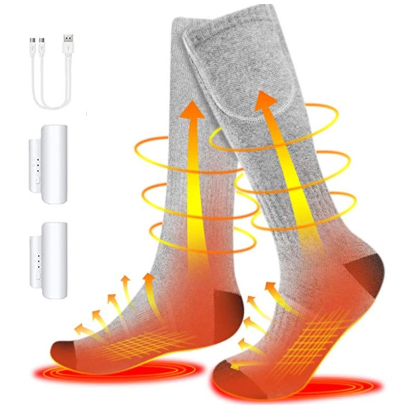 Miniaturebillede: Men's And Women's Fashion Simple Heating And Warm-keeping Electric Socks