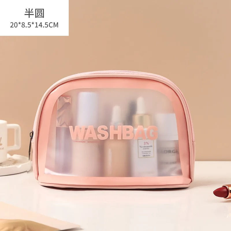 Thumbnail: Portable Travel Clear Storage Bag Organizer Bags Waterproof Washbag Transparent