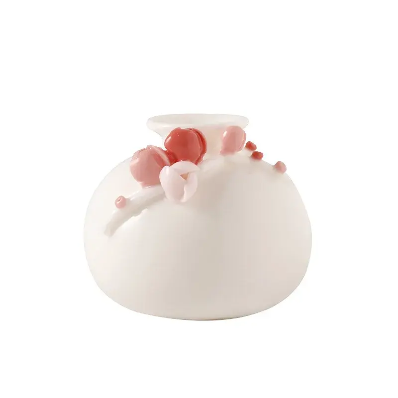Miniatura: New Chinese Style Creative Handmade Ceramic Plum Blossom Vase Tabletop Decorati