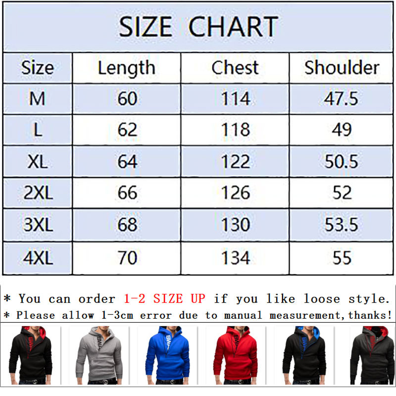 Thumbnail: Zipper Print Hooded Sweatshirt for Men Autumn Winter Fashion Casual Sports Tops