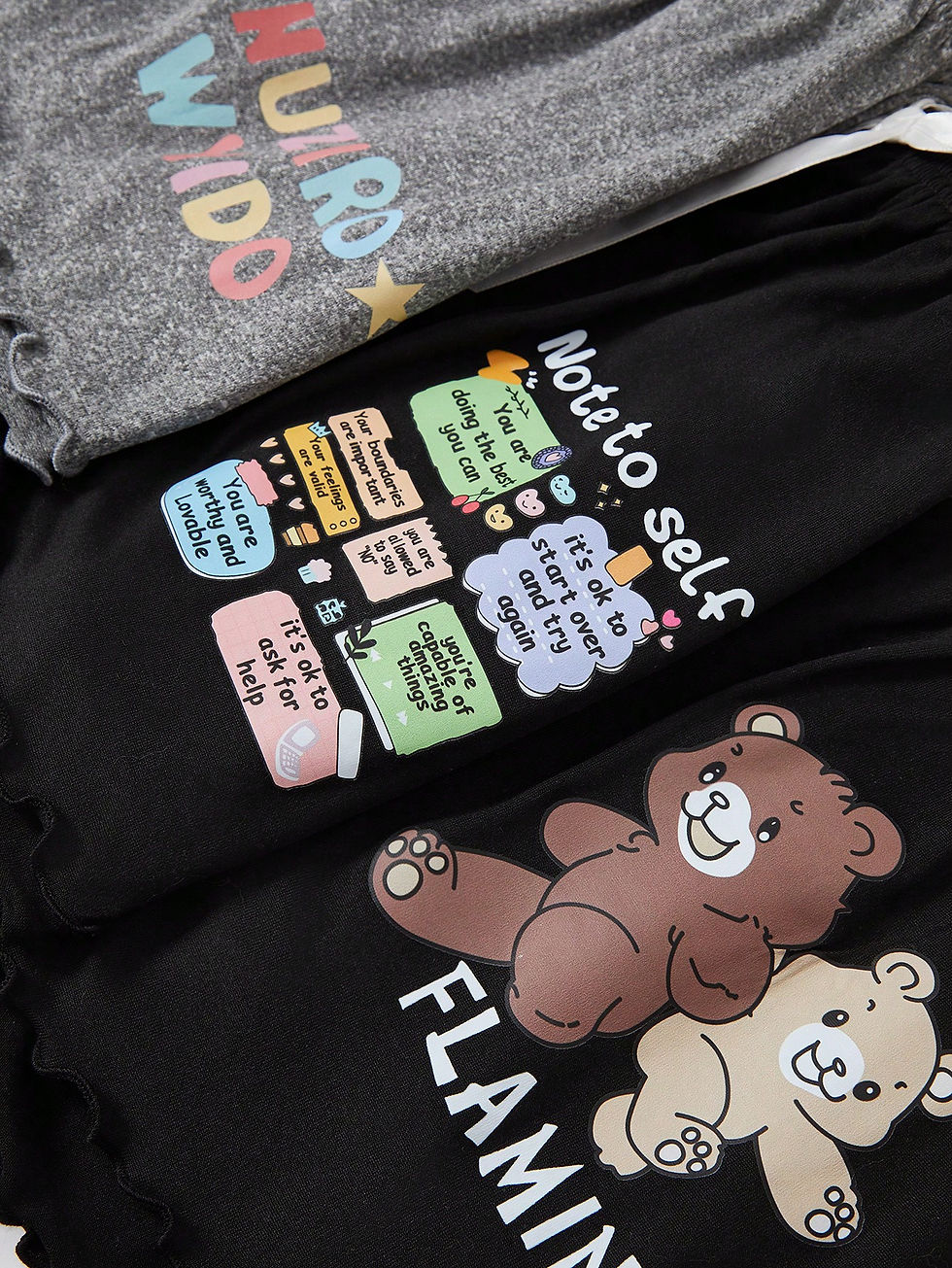 Thumbnail: Summer Cartoon Printed Tank Top And Shorts Pajama Set, 3pcs