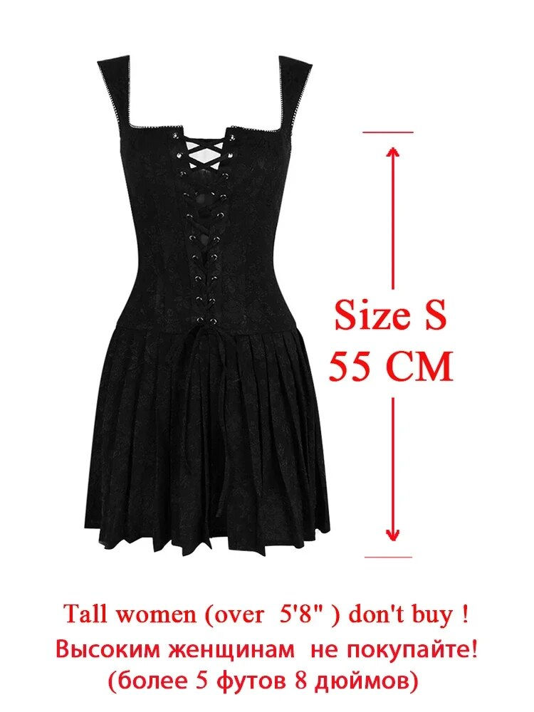 Thumbnail: Suninheart Lace Up One Piece Dresses for Women 2023 Vintage Embroidery A Line P