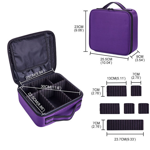 Thumbnail: New Makeup Bag for Women Travel Waterproof Necessary Beauty Brush Embroidery To