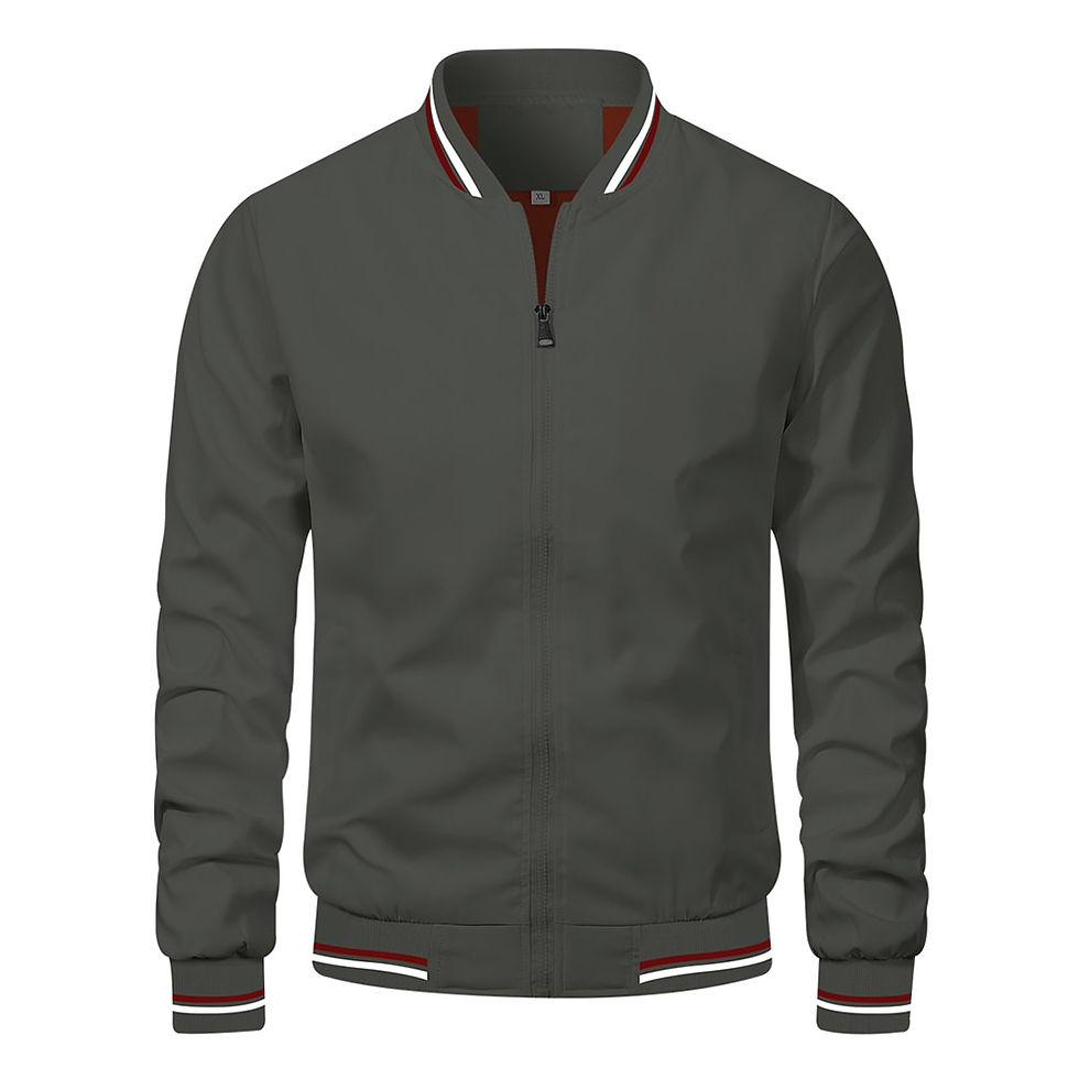 縮圖：Fashion Autumn Jackets for Men Solid Color Casual Baseball Mens Jacket Clothing