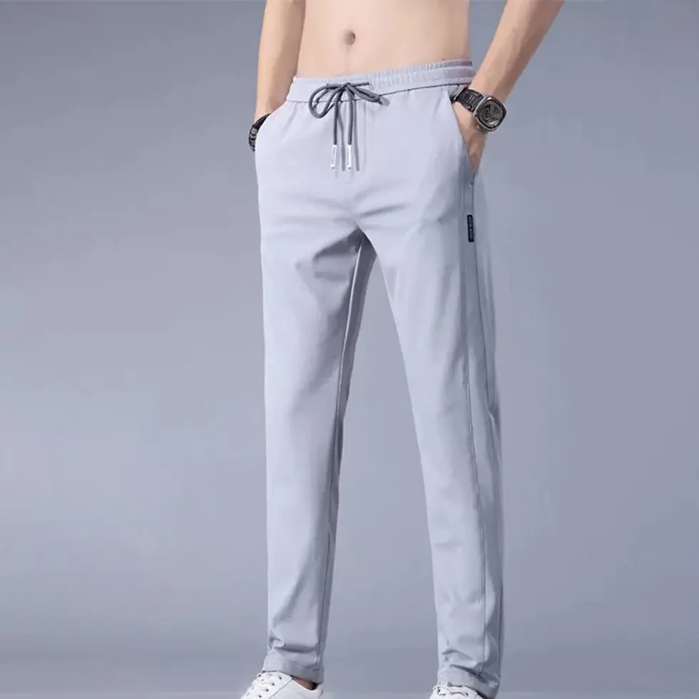 Thumbnail: Men's Trousers Loose Straight-Leg Casual Pants Thin Quick-Drying Sports Pants