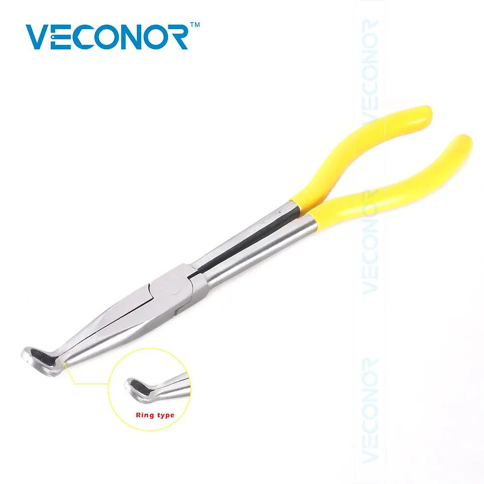 الصورة المصغرة: 11" Long Nose Pliers Bent Nose Plug Cable Puller Long Needle Nose Pliers Wire C