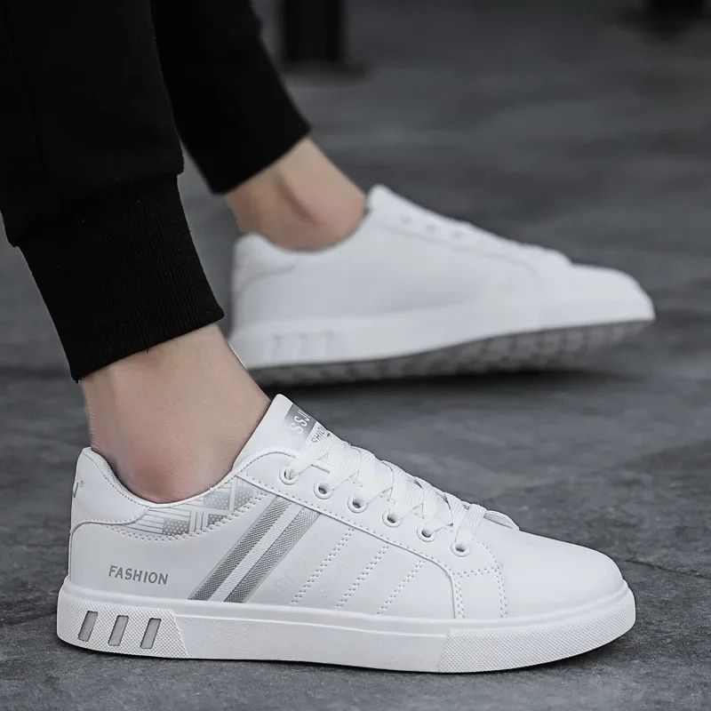Miniatura: Men's Sneakers Casual Sports Shoes for Men Lightweight PU Leather Breathable Sh