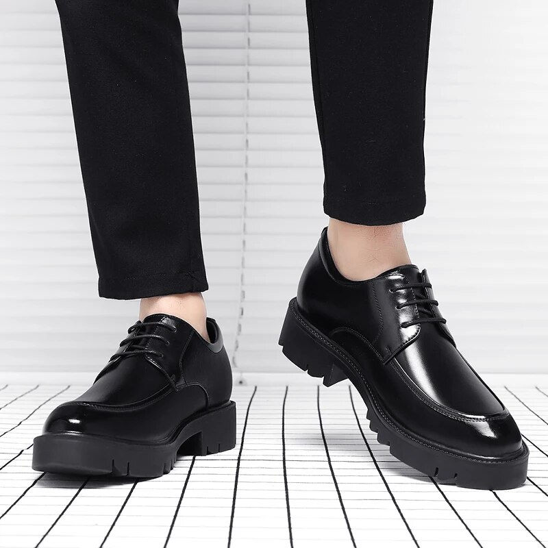 Thumbnail: 8-10cm Height Increasing Shoes for Men Summer Autumn Inside High Shoes Men's Ho