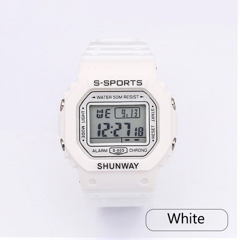Miniatura: UTHAI C08 Boys and Girls Student Electronic Watch Macaron Color Men's and Women
