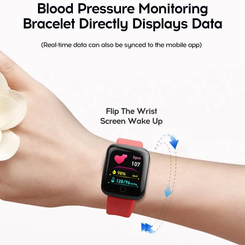 Thumbnail: 116plus Smart Watch Men Blood Pressure Waterproof Smartwatch Women Heart Rate M